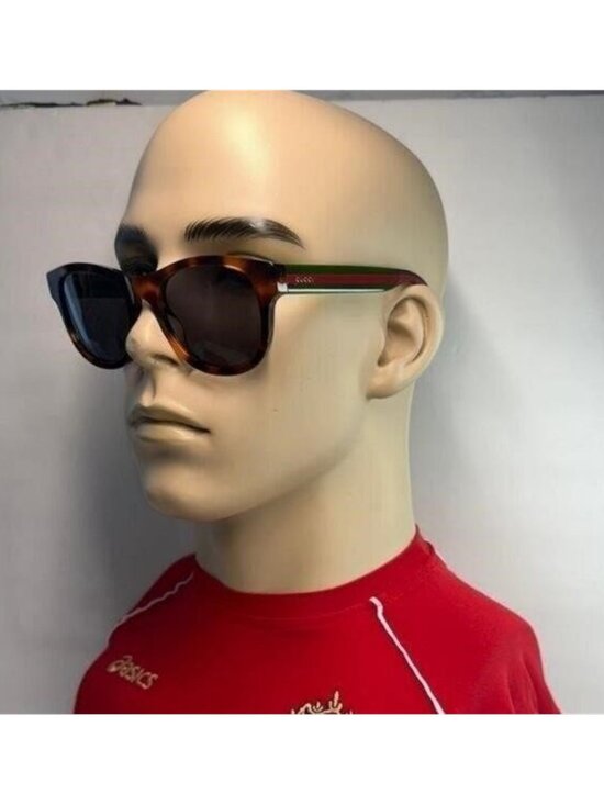 Gucci Tortoiseshell Sunglasses with Red and Green Stripes main image 10